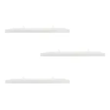 Jogo 3 Prateleiras Decorativas Organizadoras 30cm Mdf Branco Foto  mini 1
