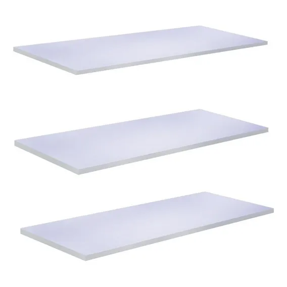Jogo 3 Prateleiras Lisas Mdf Kit 30x15cm Suporte Invisivel Foto 1