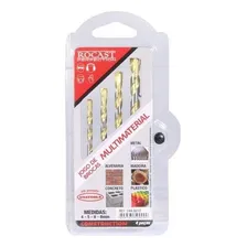 Jogo 4 Brocas Multimateriais Md 4,0a8,0mm 244,0012 Rocast Foto mini 1