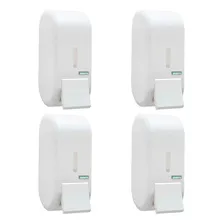 Jogo 4 Dispenser Álcool Gel Porta Sabonete Líquido Premisse Cor Branco Foto mini 1