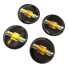 Jogo 4 Emblemas Logo Adesivo Roda Chevrolet 55mm Cl90 Foto mini 4