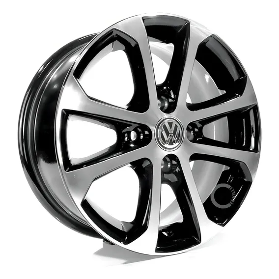 Jogo 4 Rodas Aro 13 Gol Power Kr R10 4x100 + Bicos Cortesia Cor Preto Diamantado Foto 1