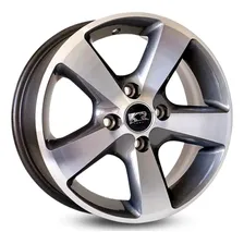 Jogo 4 Rodas Esportiva Krmai K27 Aro 14 Cor Grafite Diamante Foto mini 1