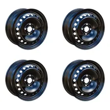 Jogo 4 Rodas Ferro Aro 15 Agile Montana Onix Prisma Gm Cor Preto Foto mini 1