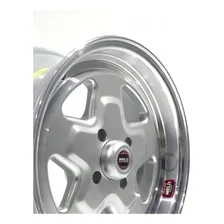 Jogo 4 Rodas Weld Pro Star Aro 15 Tala 7 C9 4x100 + Bicos Cor Prata Diamantada Foto mini 3