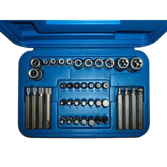 Jogo 41pc Torx Socket E Power Bit Set Statron Foto 1