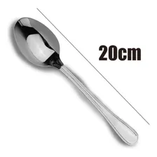 Jogo 42 Colher De Mesa Aço Inox Sopa 42 Pçs Otima Qualidade Foto mini 2