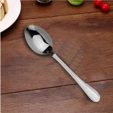 Jogo 42 Colher De Mesa Aço Inox Sopa 42 Pçs Otima Qualidade Foto mini 3