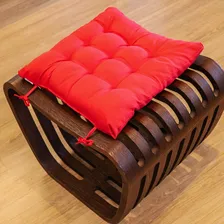 Jogo 6 Assentos Para Cadeira Tecido Oxford 40x40cm Futon Cor Preto-6pc Foto mini 4