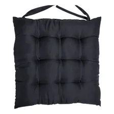 Jogo 6 Assentos Para Cadeira Tecido Oxford 40x40cm Futon Cor Preto-6pc Foto mini 2