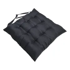 Jogo 6 Assentos Para Cadeira Tecido Oxford 40x40cm Futon Cor Preto-6pc Foto mini 3