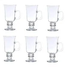 Jogo 6 Caneca Xícara Cappuccino Mocha Vidro 114 - Lyor Foto mini 3
