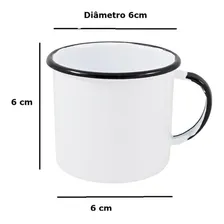 Jogo 6 Canecas Esmaltadas Agata NÂș 6 160ml Cores Ewel Foto mini 3