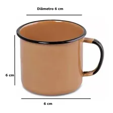 Jogo 6 Canecas Esmaltadas Agata NÂș 6 160ml Cores Ewel Foto mini 2