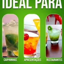 Jogo 6 Copo Vidro 330ml Caipirinha Drinks Ilhabela Baixo Bar Cor Transparante Foto mini  2