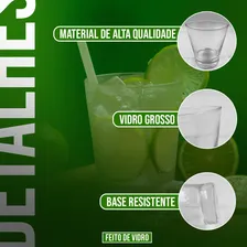 Jogo 6 Copo Vidro 330ml Caipirinha Drinks Ilhabela Baixo Bar Cor Transparante Foto mini  3