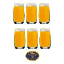 Jogo 6 Copos Cristal Bohemia Titanium Água Suco Drink 380ml Foto mini 3