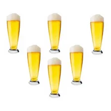 Jogo 6 Copos Tulipa Cristal Bohemia Cerveja Chopp 300ml Foto mini 3