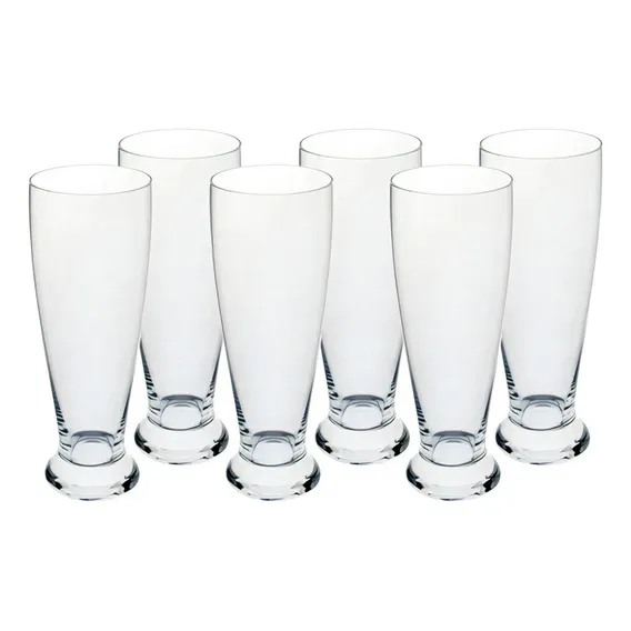Jogo 6 Copos Tulipa Cristal Bohemia Cerveja Chopp 300ml Foto 1