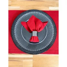 Jogo 6 Pratos Rasos Cristal Wolff 27cm Pearl Mesa Posta 2671 Foto mini 4