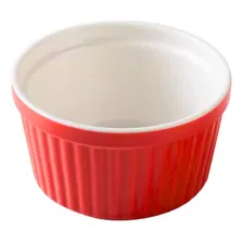 Jogo 6 Ramequim Porcelana 220ml Colorido Buffet Restaurante Cor Vermelho Foto mini 2