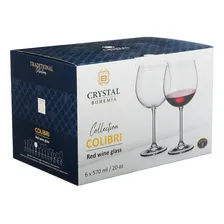 Jogo 6 Taças Bohemia Vinho Tinto 580ml Cristal Com Titanium Foto mini 4