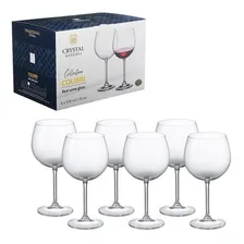 Jogo 6 Taças Bohemia Vinho Tinto 580ml Cristal Com Titanium Foto mini 2
