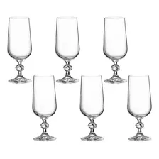 Jogo 6 Taças Cristal Champagne 180ml Sterna/klaudie -bohemia Foto  mini 1