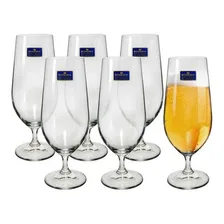 Jogo 6 Taças Cristal Para Chopp Gastro 380ml Bohemia Cor Translúcido Foto  mini 1