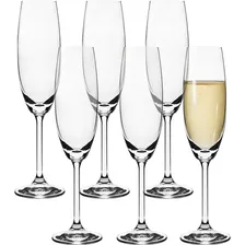 Jogo 6 Taças De Champanhe Gastro 220ml Cristal Bohemia Foto  mini 1