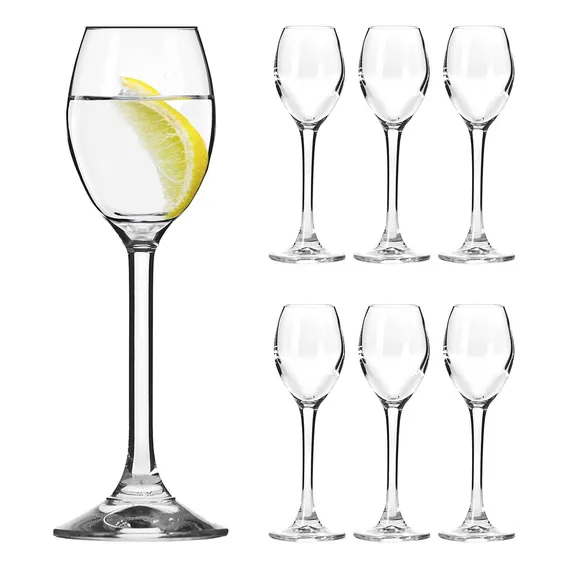 Jogo 6 Taças De Licor Cristal Titânio Bohemia Sophia 65ml Cor Transparente Foto 1
