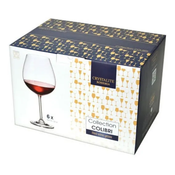 Jogo 6 Taças De Vinho Bordeaux Gastro 650ml Cristal Titanium Cor Transparente Foto 1