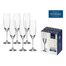 Jogo 6 Taças Para Champanhe Cristal Gastro 220ml Bohemia Foto mini 3