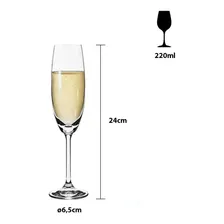 Jogo 6 Taças Para Champanhe Cristal Gastro 220ml Bohemia Foto mini 2