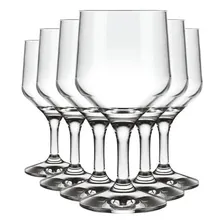 Jogo 6 Taças Sm Buffet Vidro Transparente 260ml Vinho Nadir Foto mini 1
