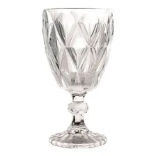 Jogo 6 Taças Vidro 260ml Diamond Transparente Foto mini 2
