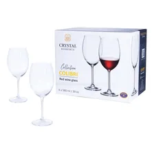 Jogo 6 Taças Vinho 580ml Cristal Titanium Bohemia Cristalyte Foto mini 3