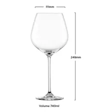 Jogo 6 Taças Vinho Em Cristal Fortíssimo - Schott Zwiesel Cor Vinho Borgonha 740ml Foto mini 2