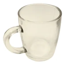 Jogo 6 Xícaras Caneca De Vidro Transparente Com Alça 340ml Foto mini 4