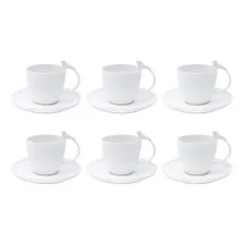 Jogo 6 Xícaras De Chá Com Pires Porcelana Pássaro Foto  mini 1