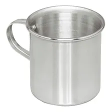 Jogo 70 Canecas De Aluminio Polido Resistente Com Alça 300ml Foto  mini 1