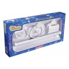 Jogo Acessorios Banheiro Daivak Pvc Branco C/5 Peças Foto  mini 1