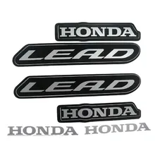 Jogo Adesivos Kit Honda Lead 2013 Vermelha Completo Foto  mini 1