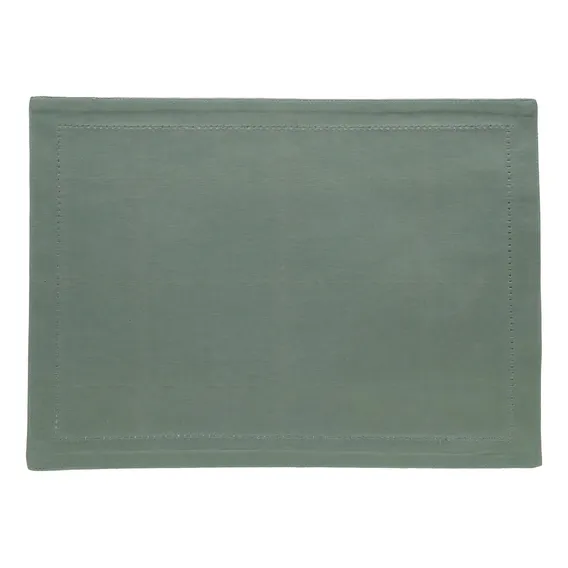 Jogo Americano 2 Pç Ponto Ajou Algodão Verde 45x33cm Foto 1