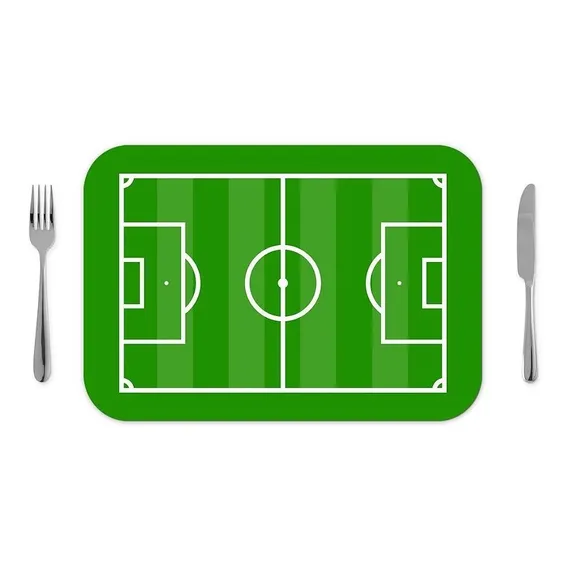 Jogo Americano 30x40cm - Campo De Futebol - 1 Pç Foto 1