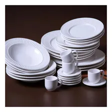 Jogo Aparelho Jantar Roma Branco Porto Brasil Kit 18 Peças Foto mini 3