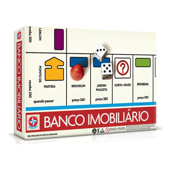 Jogo Banco Imobiliário Retrô - Estrela Foto 1