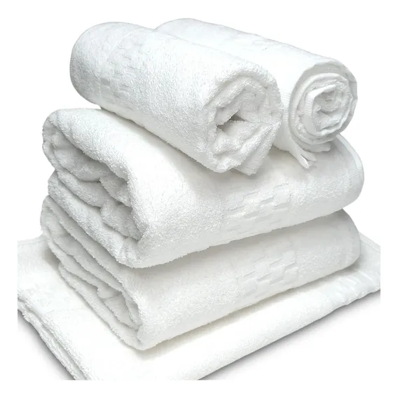 Jogo Banho Hotel Madri Teka Profiline 440g Hotelaria 5 Cor Branco Foto 1