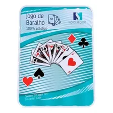 Jogo Baralho Cartas Duplo Plastico Estojo Metal Lata Foto mini 2