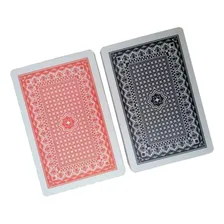 Jogo Baralho Cartas Duplo Plastico Estojo Metal Lata Foto mini 3